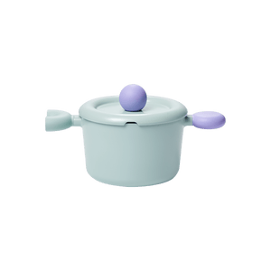 韩国NEOFLAM BETTER FINGER 马卡龙色系泡泡锅 铸铝双耳汤锅 #马卡龙蓝 18cm