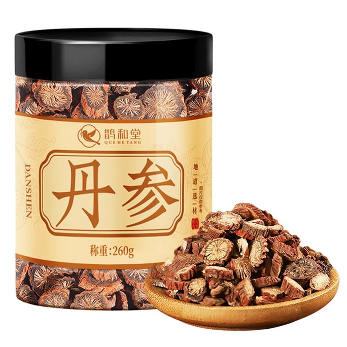 QueheTang [3년 숙성] 대형 숙성 자단삼 260g [혈액 순환 촉진, 생리 조절, 통증 완화, 심신 안정, 심뇌혈관 건강, 불규칙한 생리, 생리통, 불면증]