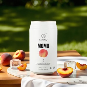 Sparkling Water Peach Flavor,11.8 fl oz【0 Sugar 0 Fat Low Calories】