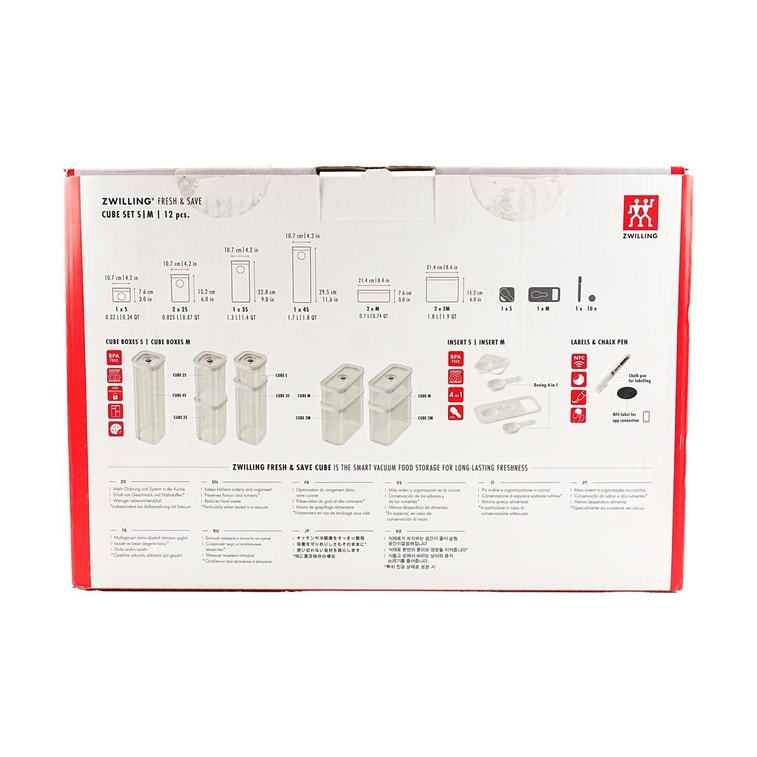 CUBE Set, S/M / 12-pc, transparent-white 18