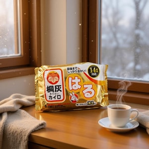 日本KOBAYASHI小林制药KIRIBAI桐灰 可贴式暖宝宝 保暖热力贴 自发热暖贴 热敷贴 14个小时发热 10枚入 包装随机发送【冬日保暖】