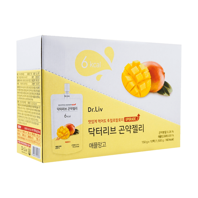 DR.LIV Konjac Jelly Apple Mango 150g x10 Packs