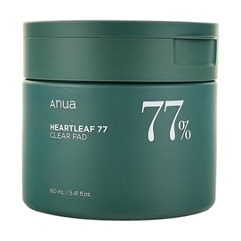 韩国ANUA安宇安 77%鱼腥草清洁舒缓湿敷棉片 镇静补水爽肤水 清洁毛孔去角质 晒后修复 70片/盒 敏感肌可用