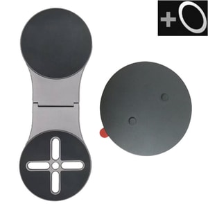 [중국 직배송] HSPM 자석 데스크탑 휴대폰 거치대, 테슬라 차량용 플로팅 스크린 내비게이션 거치대, 접이식 이중 자석, 회색, 1개