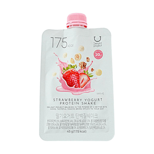 DELIGHT PROJECT High Protein Meal Shake, #Strawberry Yogurt, 1.58 oz【Dual Protein Low Sugar】