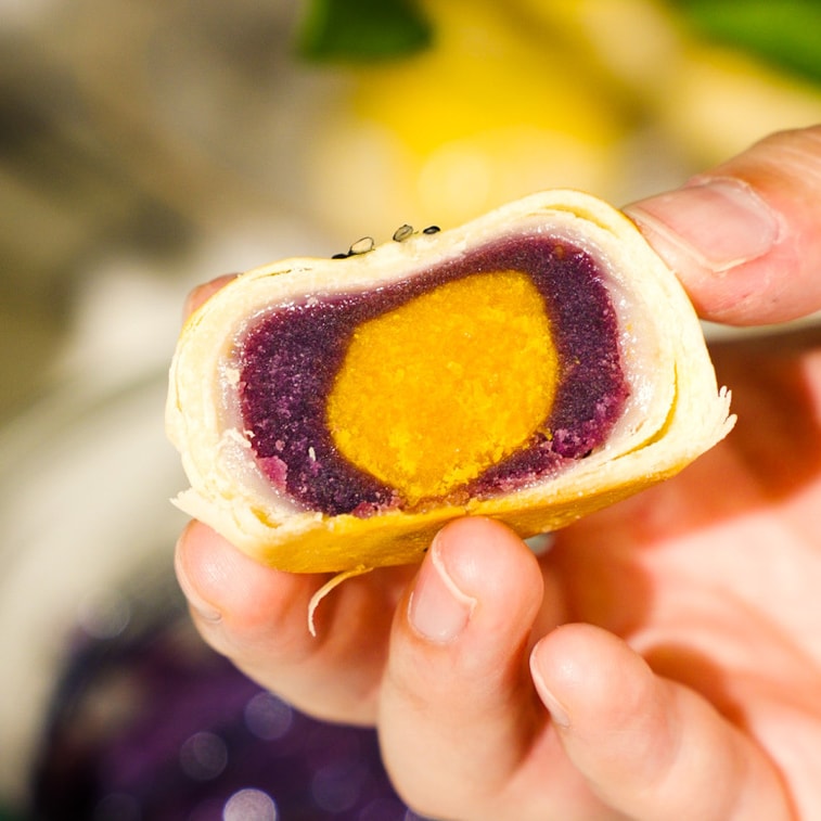 Egg Yolk Pastry Purple Sweet Potato Flavor 【Includes Approx. 45pcs, 88.18 oz】 12