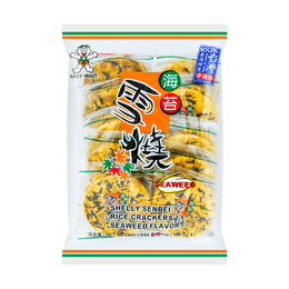 Shelly Senbei Rice Crackers Seaweed 160g