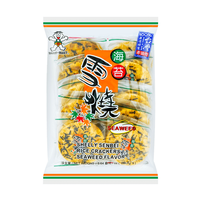 台灣旺 雪餅 海苔口味 160g