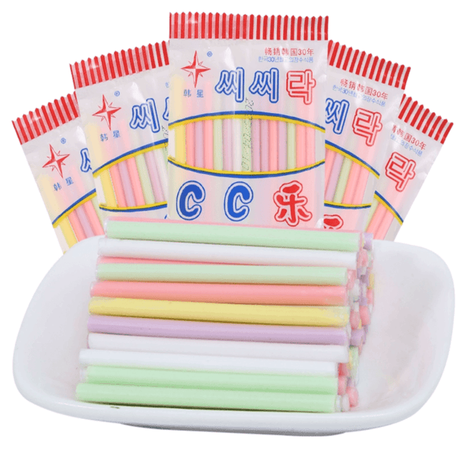 CC Le Straw Candy Mixed Fruit Flavor 16g*5 Pack