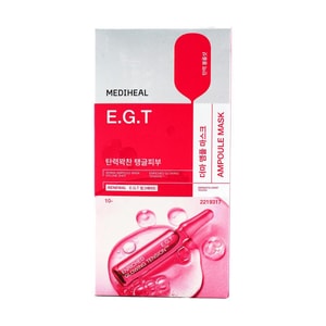 韩国MEDIHEAL美迪惠尔 E.G.T精研紧致弹润面膜 10片/盒 饱满盈润 重现嘭嘭肌 敏感肌适用【全新安瓶精华系列 紧致肌】