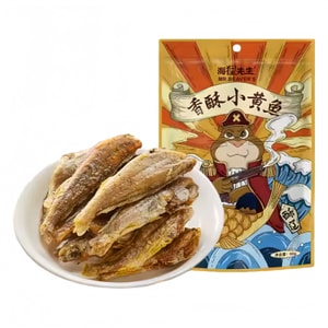 Fresh, Fragrant, and Crispy  Mr. Beaver's Yellow Croaker Snacks - Ready-to-Eat Crispy Small Yellow Croaker 30g*3