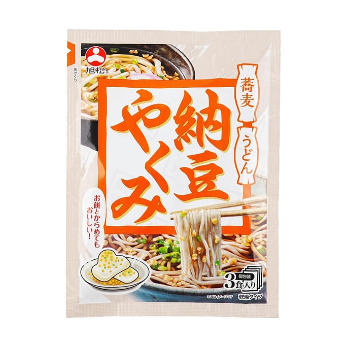 日本ASAHIMATSU FOODS旭松 乾納豆調味料包 5.7g【搭配蕎麥麵/烏龍麵/年糕食用】