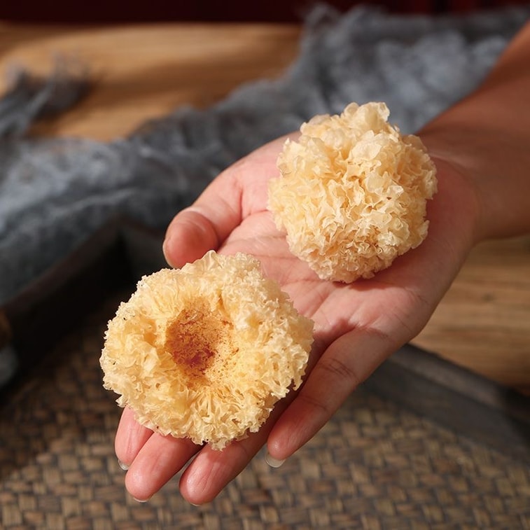 Organic silver ear pure natural additive-free linden silver ear dry goods easy to cook easy to produce gum snow ear white wood ear sulfur-free ear 130g 12