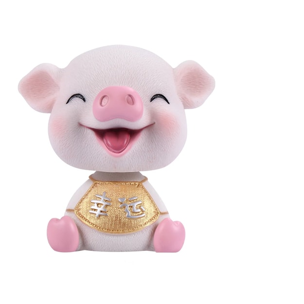 商品详情 - 装饰摆件 创意可爱摇头小猪宝 汽车车载装饰摆件树脂工艺
