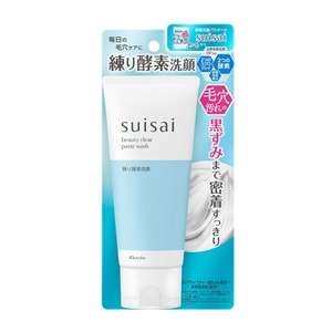 [일본 직배송] 일본 KANEBO 가네보 Suisai 모공 블랙헤드 케어 효소 보습 클렌징 폼 120g