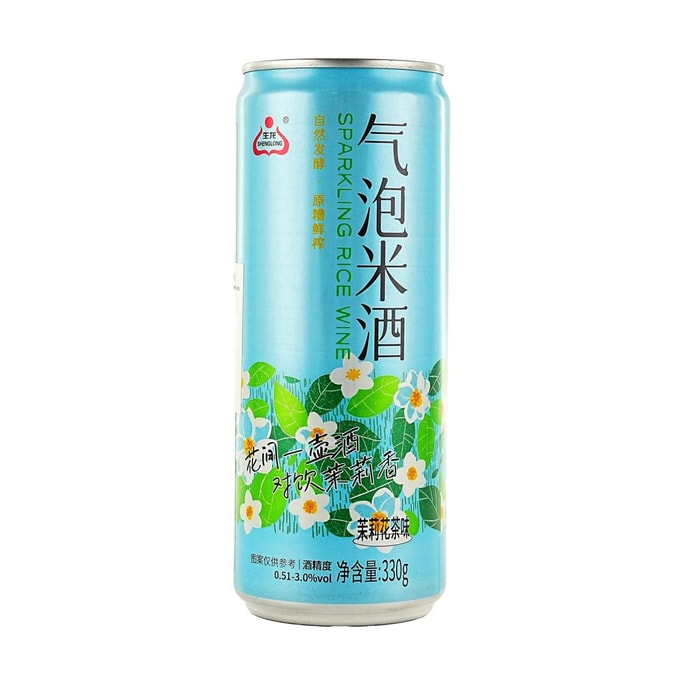 生龙 气泡米酒 茉莉花茶味 330g【酒精度0.5%vol】【低度微醺甜酒】