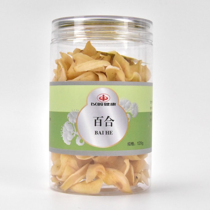 中國以嶺 百合 《 中國藥典》2020版標準 無燻硫 清心安神/煲湯煮粥 120g/瓶