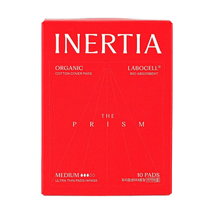 The Prism Organic Cotton Ultra Thin Pads with Wings Medium 9.6 Inch 10pcs