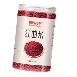 【中國直郵】 國藥藥材 紅麴米 特級天然發酵紅麴米 降血脂降壓 活血化瘀 健脾消食 400g/罐