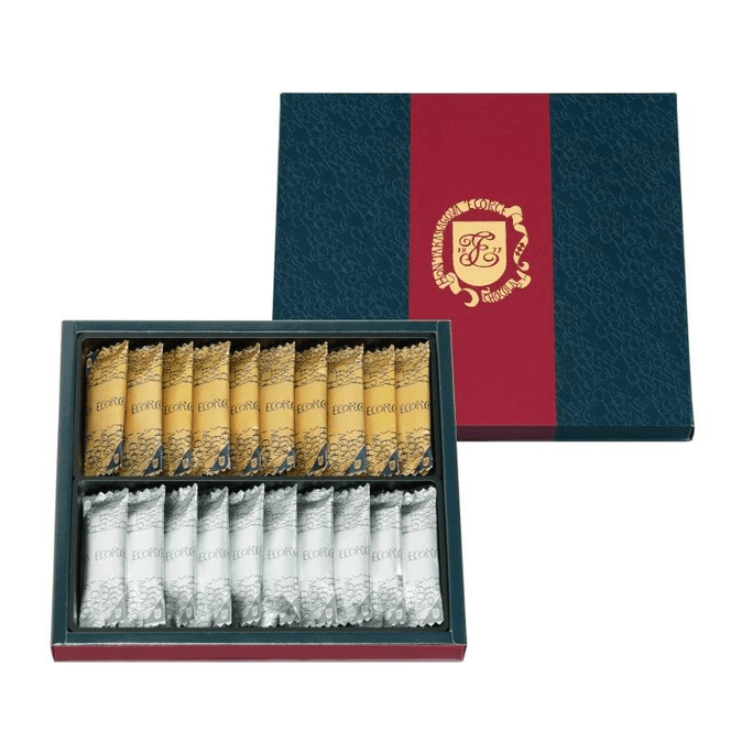 Honkasaya Chocolate White Chocolate Filled Wafer Cookies 20 Pieces