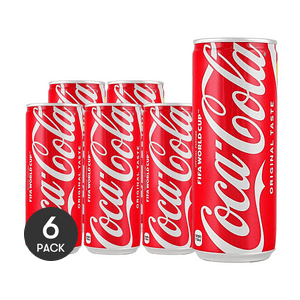 コカ・コーラ FIFA ワールドカップ 限定デザイン缶 250ml *6【6本入】【国旗デザインランダム、パッケージ変更の可能性あり】
