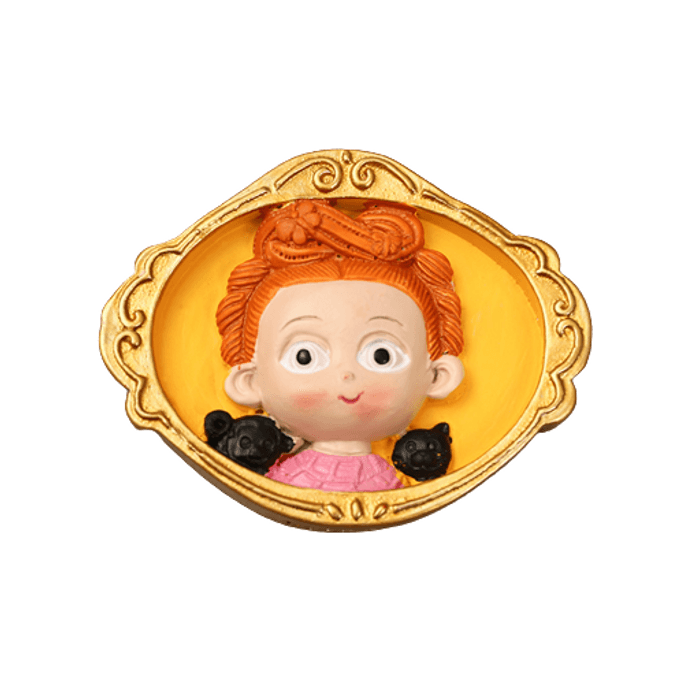 【中国直邮】 花果 卡通人物冰箱贴磁个性创意磁力贴   佛里达自画像2个