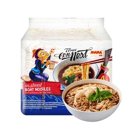 泰國MAMA媽媽 THAI CONNEXT 速食麵泡麵泡麵 泰式船麵味 4包 372g【濃鬱泰式經典風味】