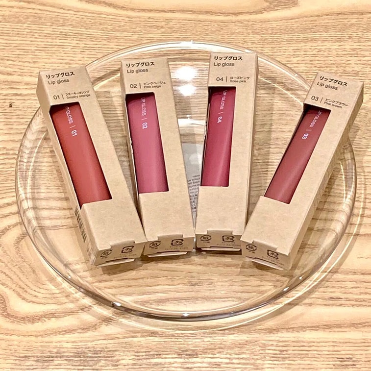 【日本からの直送】MUJI リップグロス、02 ヌードピンク、10.5g（日本製ブランド） - なめらかな塗り心地、色持ちが良く、乾燥せず、保湿効果があります。 3