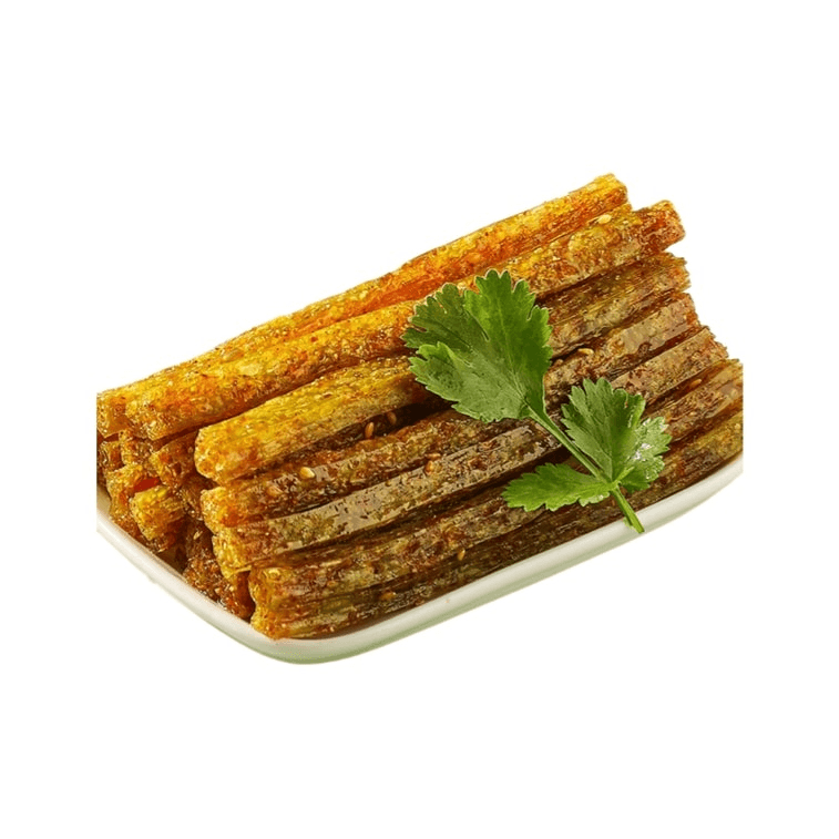 [중국 직배송] 비비잔 고수 매운 스틱 - 매콤하고 맛있고, 쫄깃하고 탄력 있는, 채식주의자용 매운 글루텐 스틱, 완벽한 사무실 간식, 120g (60g*2 봉지) 8