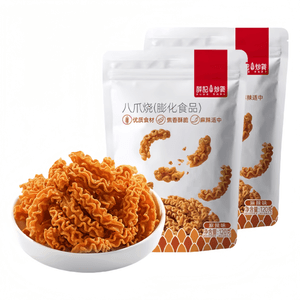 【中國直郵】 薛記炒貨 麻辣味八爪燒鍋巴酥脆膨化零食120g*2袋