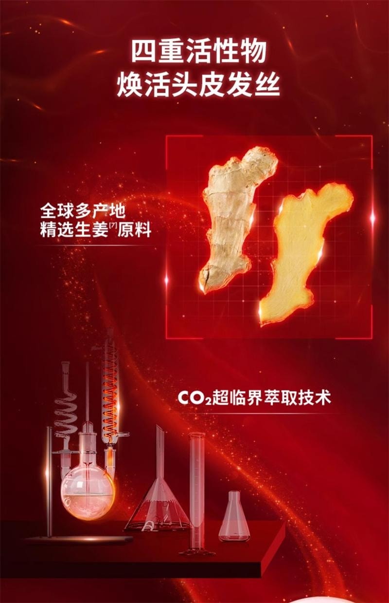 Bopeng Red Label Shampoo - Caffeine Ginger Strong and Fluffy Hair Care for Fine and Soft Hair to Improve and Firm 200ml