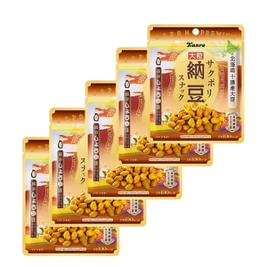 【日本直邮】 日本 KANRO 甘乐 酱油味纳豆零食 21g*5包