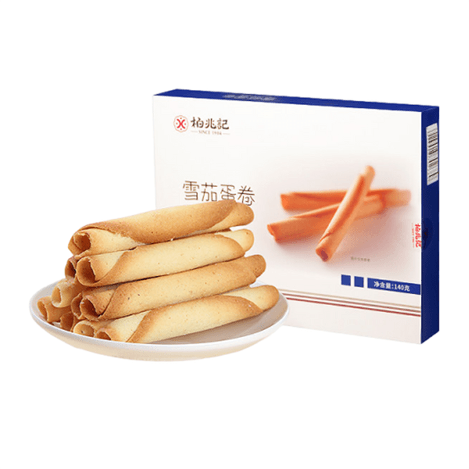 Japanese “Cigar” Egg Rolls, 140g (10 pcs) | Old-fashioned Handmade Butter Egg Rolls, Rich Milky & Crispy, Delicate Tea Pastry or Gift