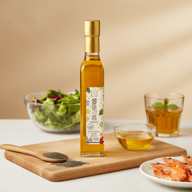 Perilla Seed Oil, 8.45fl oz 【For Cold Dishes Or Low-Temperature Cooking】【Rich In Omega-3 】