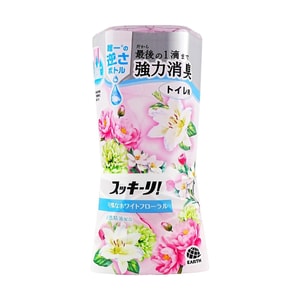 Airy White Floral Toilet Air Freshener Powerful Deodorizing Long - lasting Fragrance 400ml