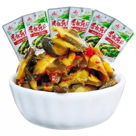 【中國直郵】 湘滿天 辣黃瓜脆黃瓜大包裝醃製黃瓜零食涼拌辣學生零嘴開袋即食5*26g 130g