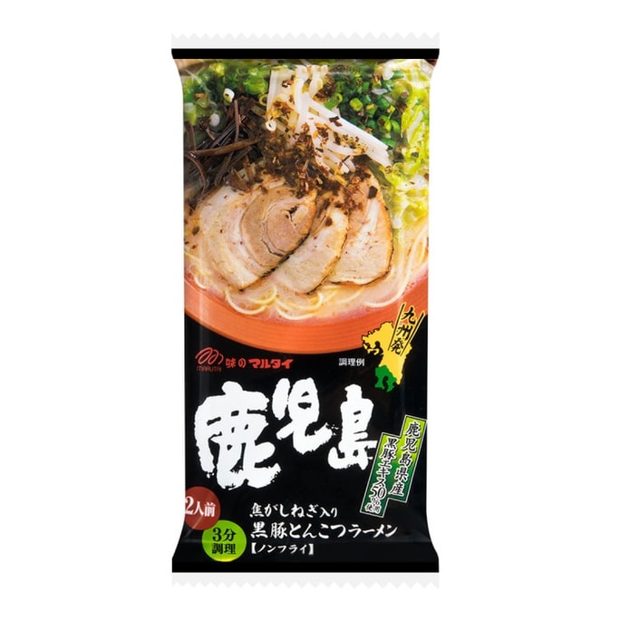 【日本直效郵件】MARUTAI 九州鹿兒島黑豚蔥香拉麵 2人份 185g