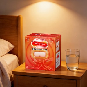 Megrhythm Renewing Steam Warming Eye Mask, 12 Counts #Unscented - Eye Fatigue Relief【2025NEW】
