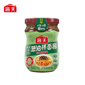 【中国直邮】 海天 葱油拌面酱松茸鸡肉味拌面拌饭葱油鸡蒸鱼地道葱香味酱料调味215g*1瓶