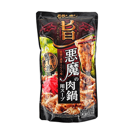 Devil's Meat 핫팟 - 진한 캐러멜 블랙 참기름 돼지뼈 훠궈탕 베이스, 3-4인분, 26.5oz