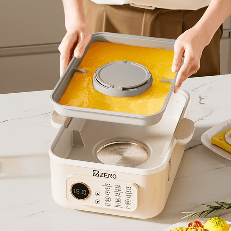ZENO 2段式電気蒸し器 ステンレススチール 17L - Yami