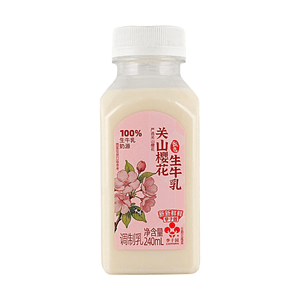 李子园 关山樱花生牛乳 调制乳 240ml【100%生牛乳奶源】
