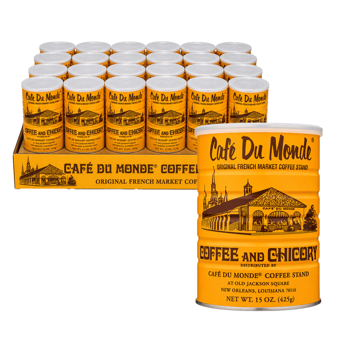 法國 CAFE' DU MONDE Cafe Du Monde 咖啡與菊苣混合咖啡 425克罐裝 24罐裝