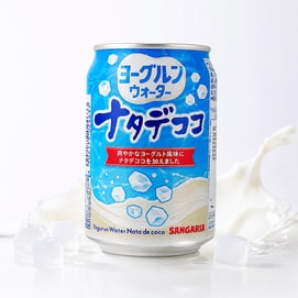 Yogurun Water Nata De Coco, 9.88 fl oz【Chewy Coconut Jelly in Yogurt Drink】