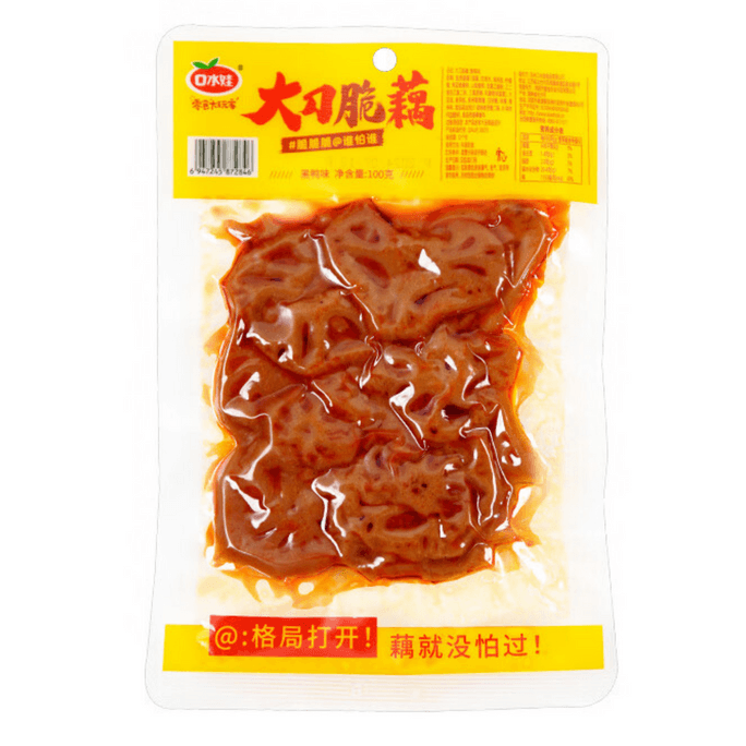 Large-Knife Cut Crispy Lotus Root Slices (Heiya-Style Spicy Braised Duck Flavor) 100g