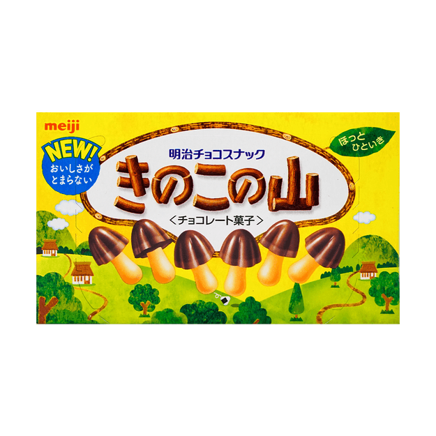 商品详情 - 日本meiji明治 蘑菇山巧克力饼干 82g - image  0