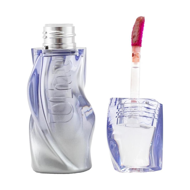 UHUE 主場系列 6D鑽石水光鏡面唇釉 高保濕持色唇彩唇蜜口紅 不沾杯不黏膩水膜感 3ml #U08 初⼼ 清冷灰粉 低飽和白開水 3