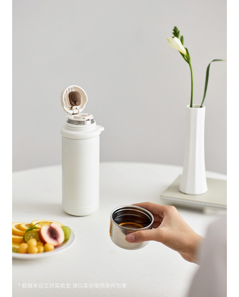 OLAYKS [As Seen with Hou Minghao] 550ml Stainless Steel Insulated Water Bottle with Drink-Through Lid, Compact Portable Travel Tumbler for Men & Women