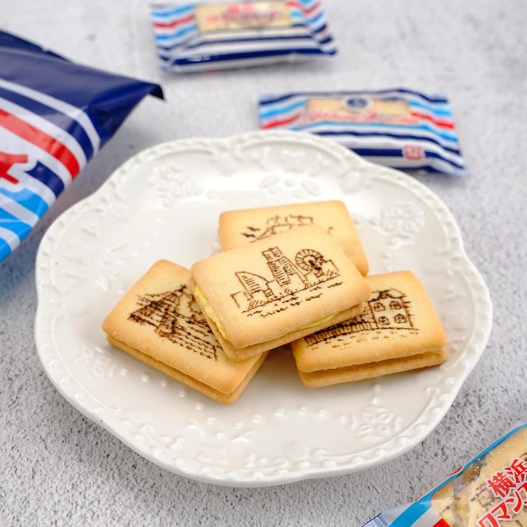 TAKARA Yokohama Scenery Romantic Sketch Biscuits,Vanilla Sandwich