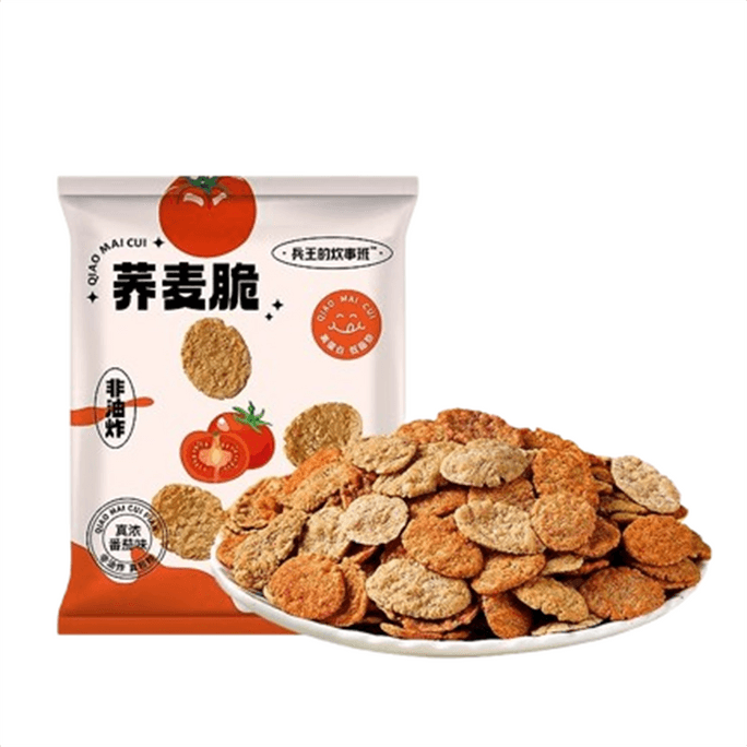 【中国直邮】 兵王的炊事班 荞麦锅巴番茄味 解馋小零食减低脂期办公室休闲小吃食品网红爆款卡25g*5袋